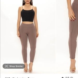 Fashion Nova All For You Legging Taupe Small